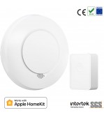 Meross KIT Rilevatore Fumo Smart RF + Hub Wi-Fi [EN 14604] - Apple HomeKit
