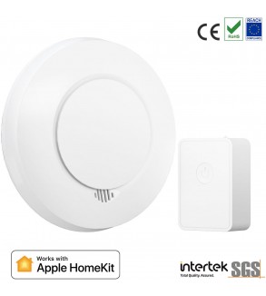 Meross KIT Rilevatore Fumo Smart RF + Hub Wi-Fi [EN 14604] - Apple HomeKit