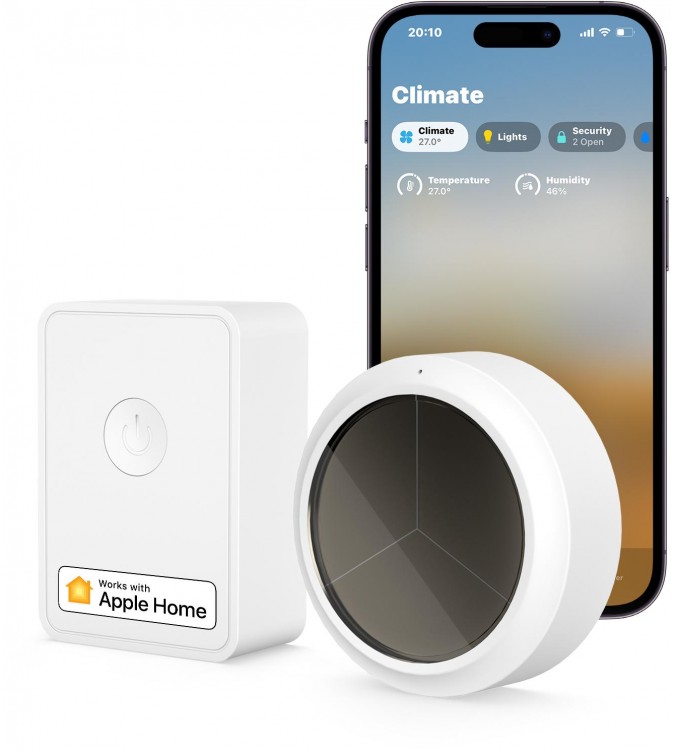 Meross KIT Sensore Temperatura&Umidità Smart  RF + Hub Wi-Fi - Apple HomeKit