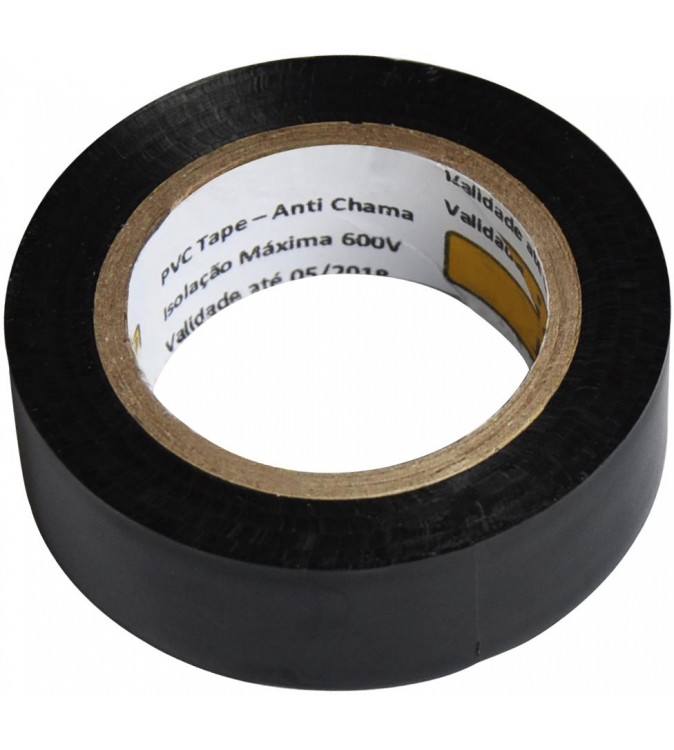 Nastro adesivo isolante PVC elettricista nero 10m - 10pz
