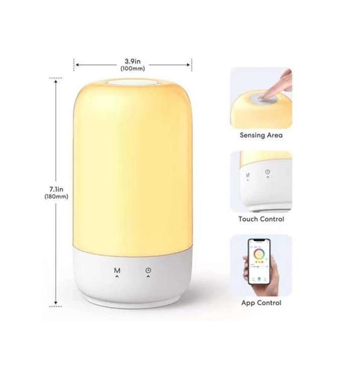 Meross Lampada da comodino a Led Mini Wi-Fi RGBWW dimm Apple HomeKit