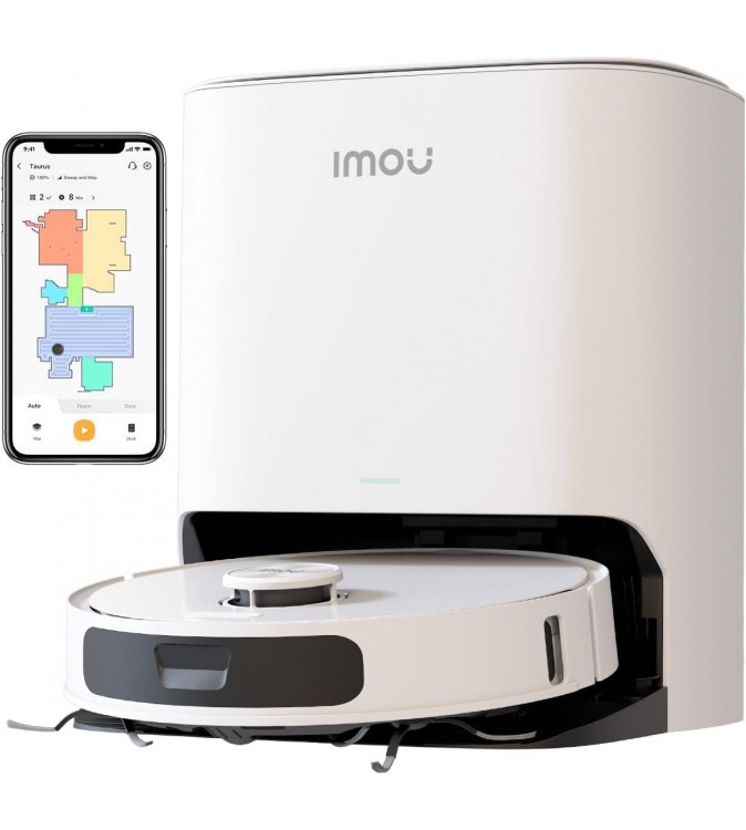 Imou Robot Aspirapolvere RV3 con autosvuotamento e serbatoio automatico acqua 5l