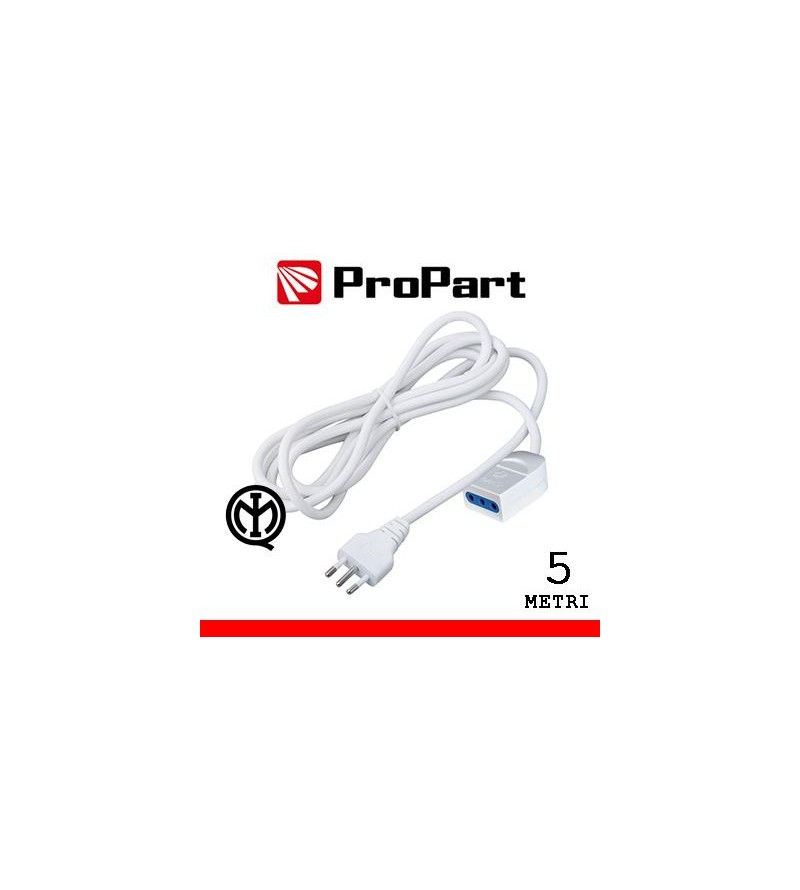 Prolunga lineare 10A 5metri spina10A