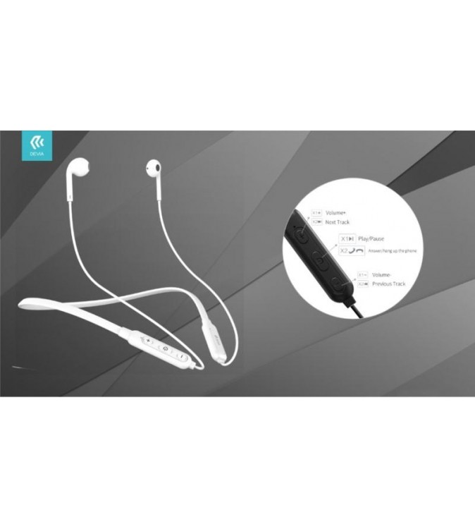 Auricolari Smart Sport Dual Bluetooth con archetto Bianchi