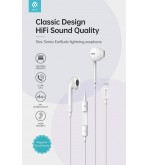 Auricolari compatibili Apple Lightning con controlli e microfono