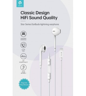 Auricolari compatibili Apple Lightning con controlli e microfono