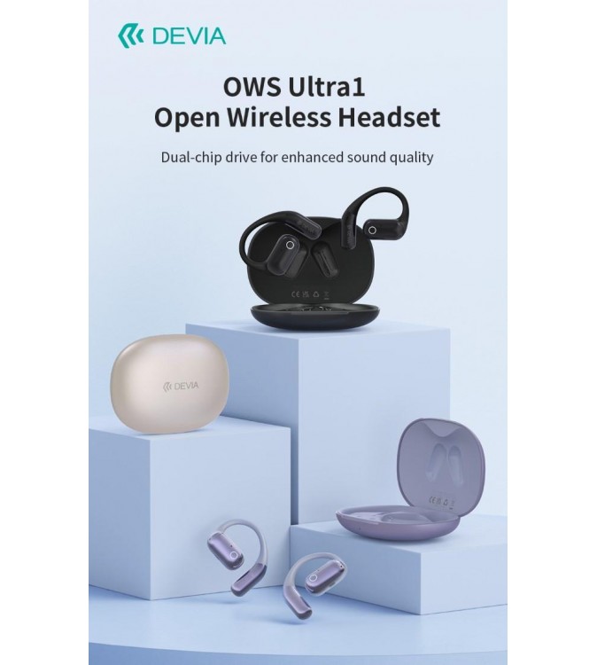 Auricolari EM043 wireless senza inserimento nell'orecchio OWS Ultra1 Viola