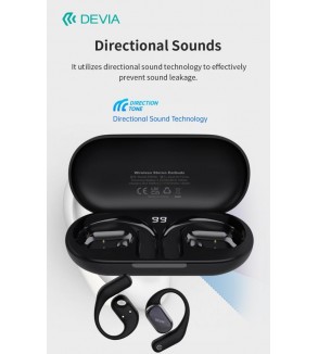 Auricolari EM406 wireless senza inserimento nell'orecchio OWS Lite1 Black