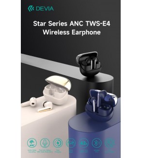 Auricolare TWS EM409 con ANC TWS-E4 Bluetooth V.5,3 Nero