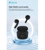 Auricolari Devia TWS-K1 Bluetooth 5.3 EM057 Neri