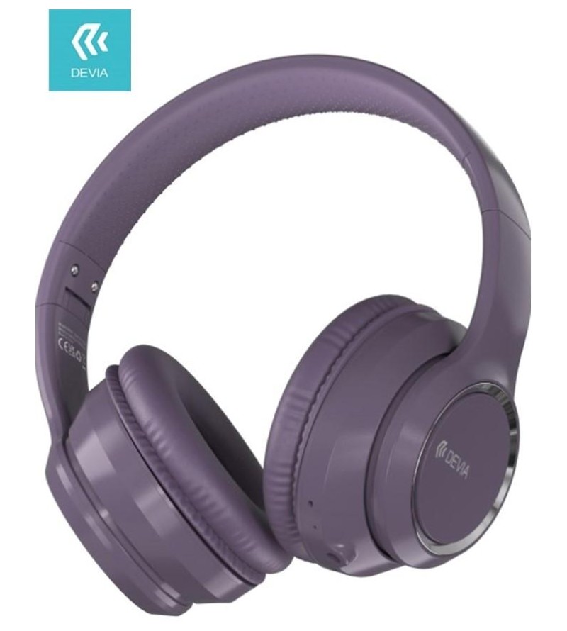 Cuffia wireless V2 EM039 bluetooth V. 5.2 ricaricabile Viola