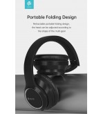 Cuffia wireless EM039 bluetooth V. 5.2 ricaricabile Nera