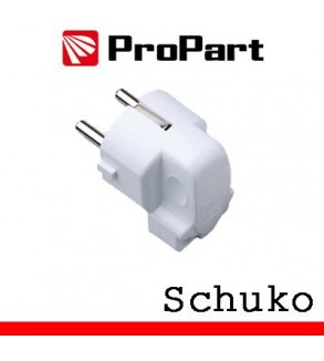 Spina schuko 90° polybag