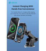 Supporto smartphone per auto con carica wireless telescopico