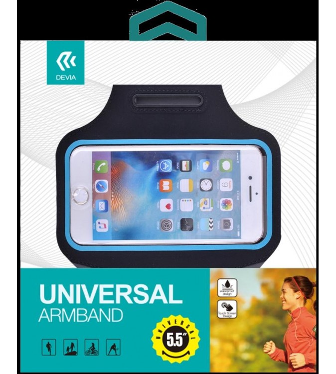 iSport Fascia Supporto Smartphone max 4.7'' Waterproof Nera