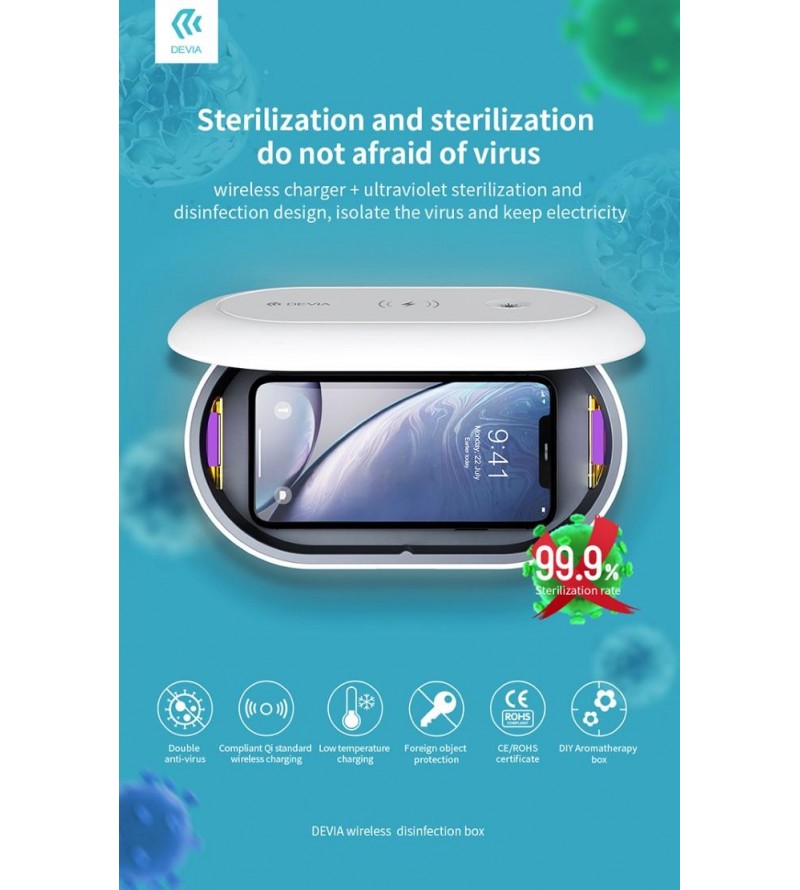 Box Sterilizzazione Aromatizzatore e Caricatore wireless