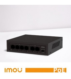 Imou Switch PoE Unmanaged SF106P 4 Porte 10/100 Mbps con 2 Uplink45W