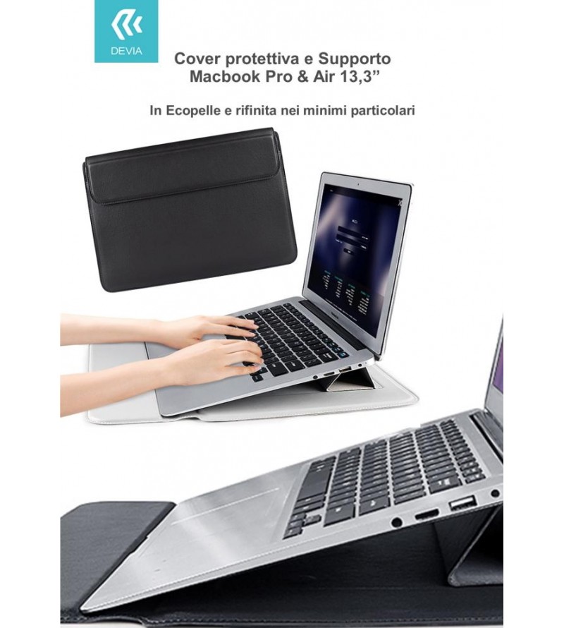 Cover protettiva per Macbook Pro e Air 13,3 2020 colore Nera