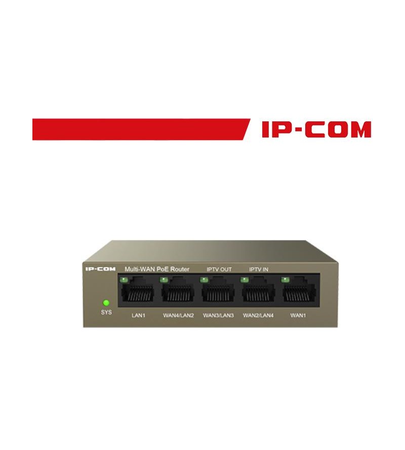 IP-COM Router/AP Controller - 5 porte Cloud Managed PoE, max 4 WAN | M20-PoE