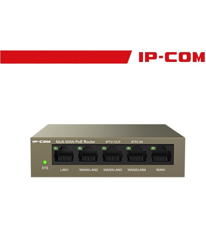 IP-COM Router/AP Controller - 5 porte Cloud Managed PoE, max 4 WAN | M20-PoE