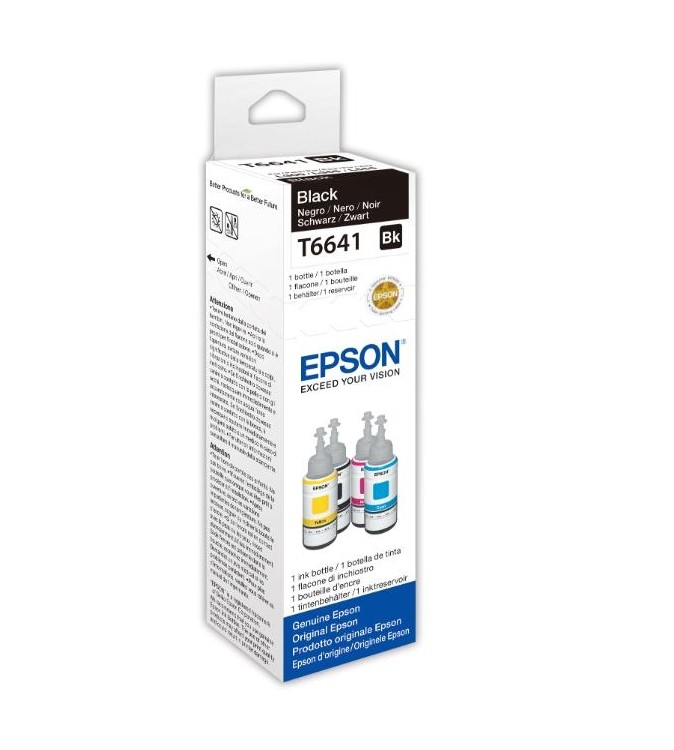 ECOTANK ORIGINALE T6641 FLACONE INCH.NERO 70ML