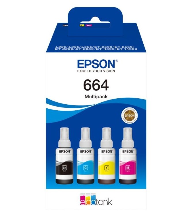 ECOTANK ORIGINALE T664 4-COLOUR MULTIPACK