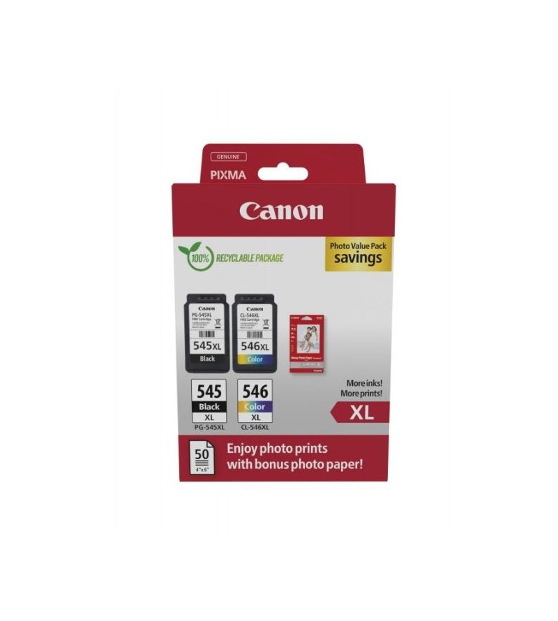 CARTUCCE ORIGINALE CANON MULTIPACK PG545XL/CL546XL  8286B011