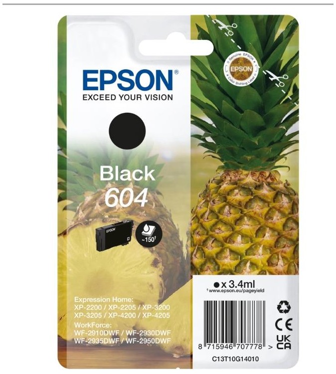 CARTUCCE ORIGINALE EPSON INK ANANAS BLACK 604