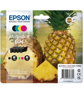 CARTUCCE ORIGINALE EPSON 604 MULTIPACK NERO E COLORI ANANAS 