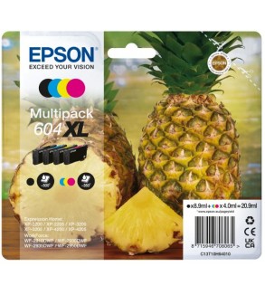 CARTUCCE ORIGINALE EPSON MULTIPACK 604XL ANANAS 4 COLORI