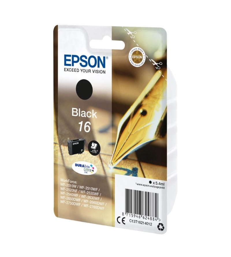 CARTUCCE ORIGINALE EPSON NERO SERIE 16 PENNA/CRUCI
