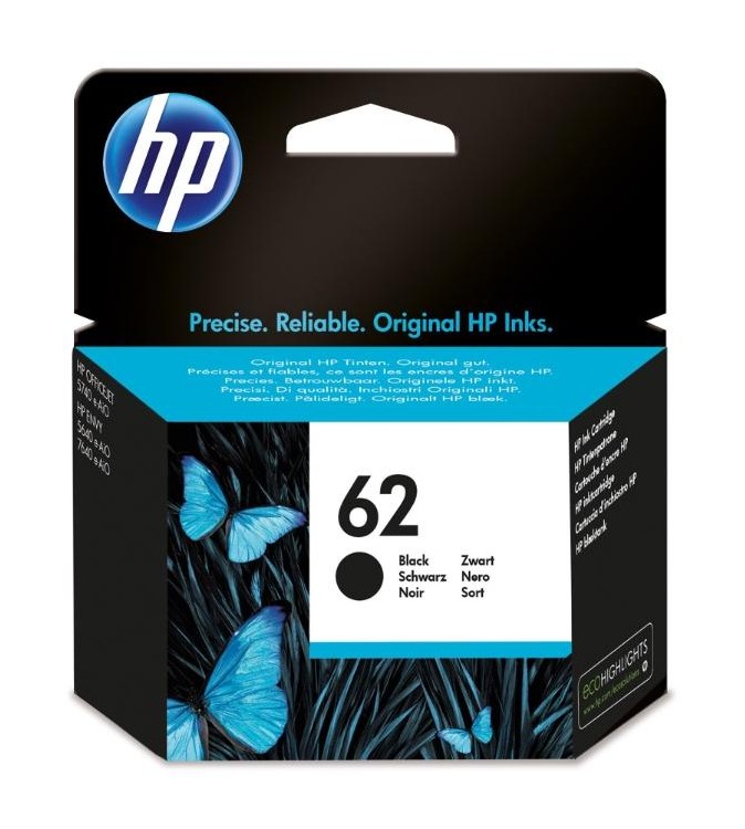 CARTUCCE ORIGINALE HP 62 BLACK 