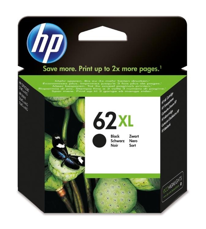 CARTUCCE ORIGINALE HP 62XL BLACK 