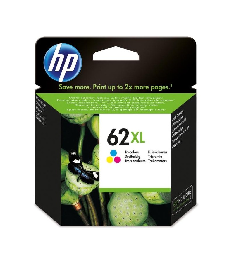 CARTUCCE ORIGINALE HP 62XL TRI-COLOR