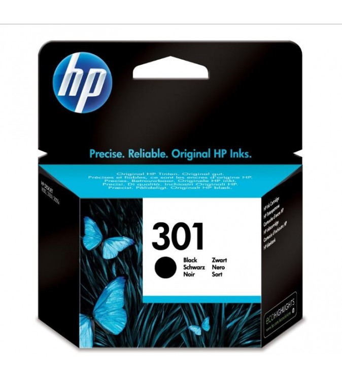 CARTUCCE ORIGINALE HP INCHIOSTRO 301 NERO