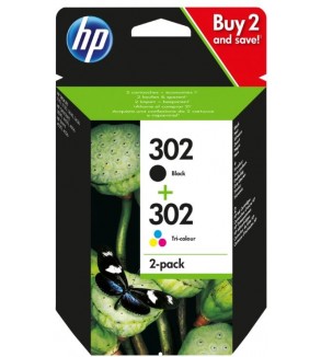 CARTUCCE ORIGINALE HP MULTIPACK 302 NERO E COLORE