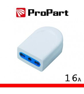 Presa 10/16A 2P+T polybag
