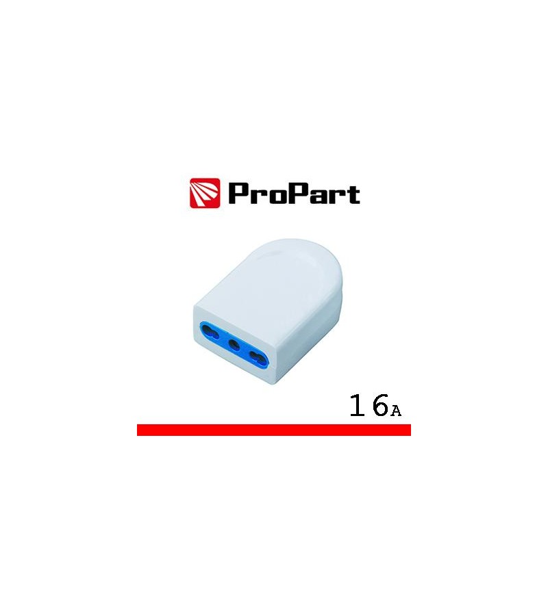 Presa 10/16A 2P+T polybag