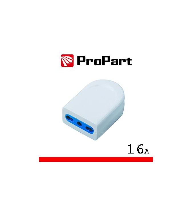 Presa 10/16A 2P+T polybag