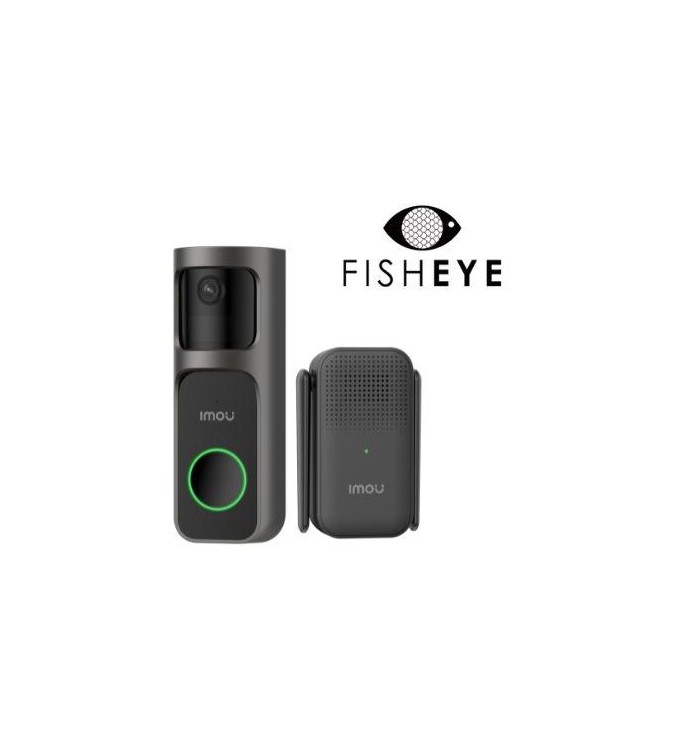 Imou Kit Videocampanello 3S a batteria 2.5K con lente FISHEYE + cicalin wirelayss