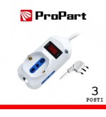 Multipresa 3pos bipasso + bipasso/schuko spina10A + inter.