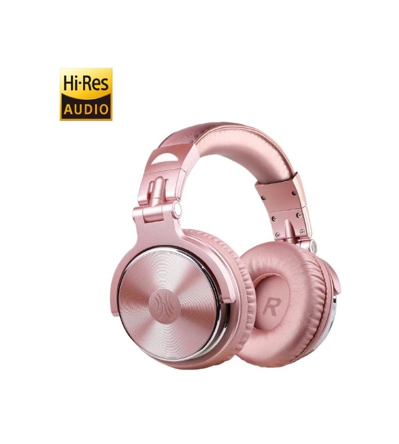 OneOdio Studio Pro 10 Hi-Res Cuffie DJ Cablate c/ Shareporte e Microfono Pink