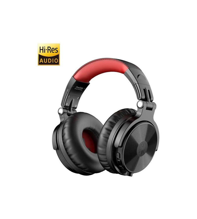 OneOdio Studio Wireless C Hi-Res Cuffie DJ Bluetooth 5.0 Red/Black