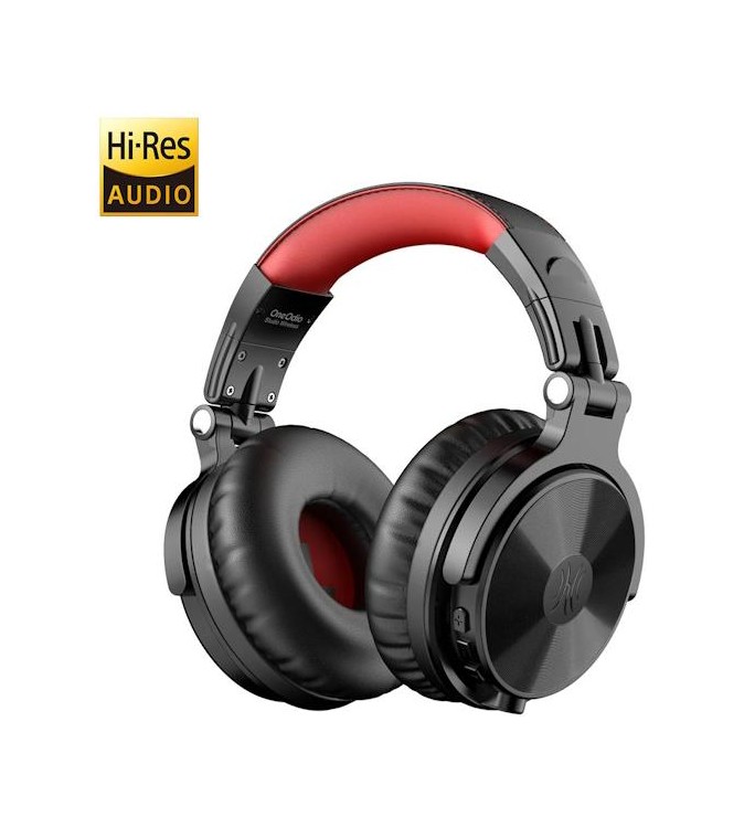 OneOdio Studio Wireless C Hi-Res Cuffie DJ Bluetooth 5.0 Red/Black