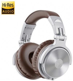 OneOdio Studio Wireless C Hi-Res Cuffie DJ Bluetooth 5.0 Silver/Brown