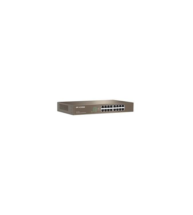 IP-COM Switch Gigabit - 16 porte (Rack/Desktop) | G1016D