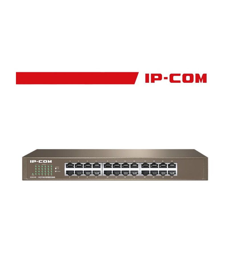IP-COM Switch Gigabit - 24 porte (Rack/Desktop) | G1024D