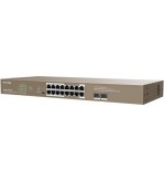 IP-COM Switch Unmanaged 16GE+2 SFP 16porte 10/100/1000Mbps EOL | G1118P-16-250W