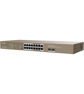 IP-COM Switch Unmanaged 16GE+2 SFP 16porte 10/100/1000Mbps EOL | G1118P-16-250W