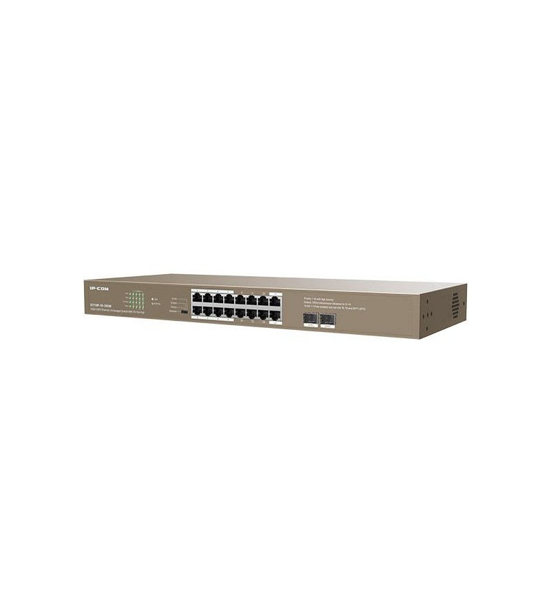 IP-COM Switch Unmanaged 16GE+2 SFP 16porte 10/100/1000Mbps EOL | G1118P-16-250W